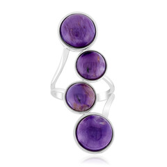 Zilveren ring met Charoitten