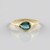 Bague en argent et Kyanite bleu pétrole