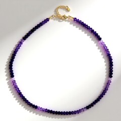 Collana in argento con Ametista Uruguay