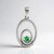 Ciondolo in argento con Tsavorite AAA del Kenia