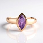 Anello in argento con Ametista
