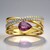 Anello in oro con Zaffiro Rosa (CIRARI)