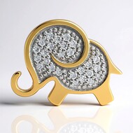 SI1 (G) Brillant-Goldanhänger (Annette)