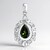 Ciondolo in argento con Tormalina Verde Brasiliana