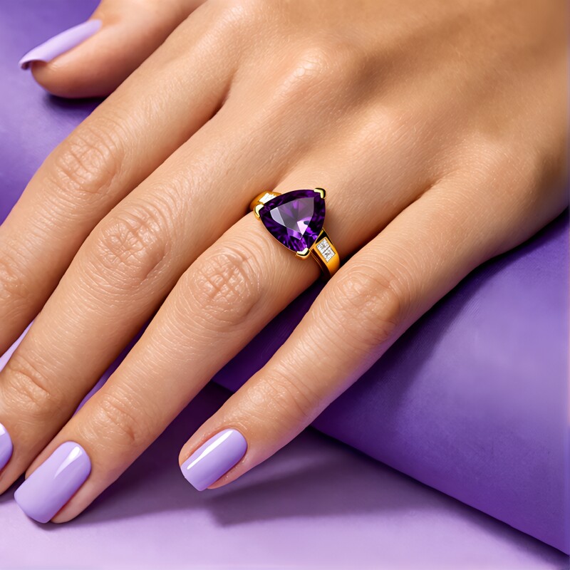 Amethyst Silver Ring (PHANTASIA)