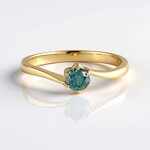 Anello in oro con Diamante Blu I2 (SUHANA)