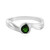 Anello in argento con Diopside Russo