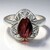Anello in argento con Occhio di Tigre Rosso