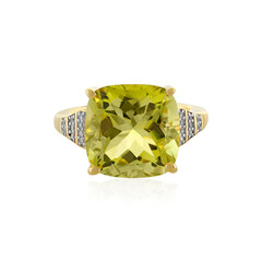 Anello in argento con Quarzo Limone