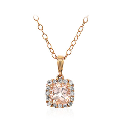 Collana in oro con Morganite AAA