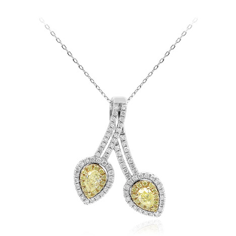 Gouden halsketting met gele S12 diamanten (CIRARI)