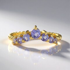 Anello in argento con Tanzanite