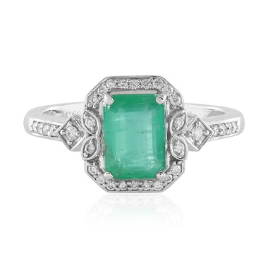 Brasilianischer Smaragd-Goldring (AMAYANI)