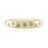 Gouden ring met een SI1 Champagne Diamant
