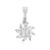 Zirkon-Silberanhänger