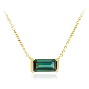 Indicolite Silver Necklace (Adela Silber)