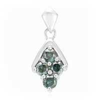 Pendentif en argent et Diamant fantaisie