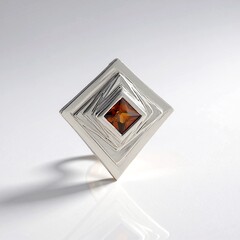 Ciondolo in argento con Zircone Cognac