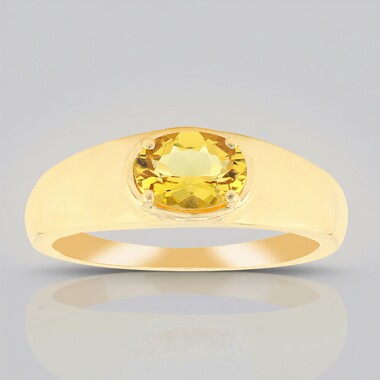 Australischer Goldener Beryll-Goldring