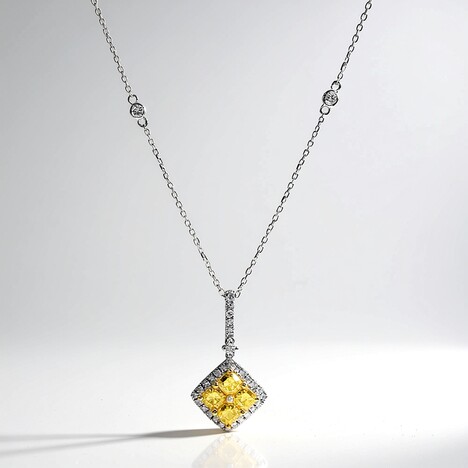 Collana in oro con Diamante Giallo SI2 (CIRARI)
