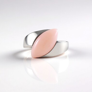Pink Opal Silver Ring (de Melo Essence)