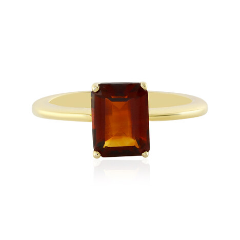 Madeira-Citrin-Silberring