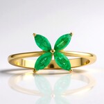 Anello in oro con Smeraldo Nova Era (de Melo Gold)