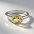 Anello in argento con Berillo Giallo