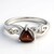Anello in argento con Occhio di Tigre Rosso