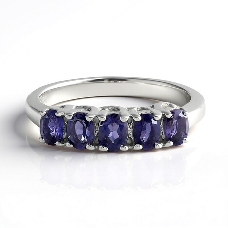 Anello in argento con Iolite