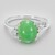 Anello in argento con Crisoprasio Imperiale