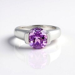 Anello in argento con Ametista Uruguay