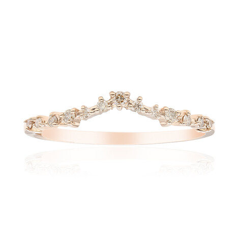 Anillo en oro con Diamante rosa de Francia de Argyle SI1 (Annette)