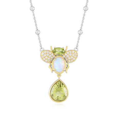 Collar en plata con Cuarzo del Ouro Verde (Dallas Prince Designs)