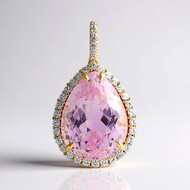 Pendentif en argent et Kunzite
