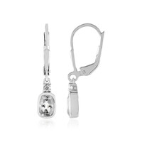 Orecchini in argento con Topazio Bianco