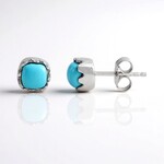 Orecchini in argento con Turchese Sleeping Beauty (Faszination Türkis)