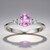 Bague en or et Saphir parme (CIRARI)