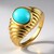 Anello in argento con Turchese Sleeping Beauty (de Melo)