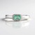 Bague en argent et Emeraude de Russie