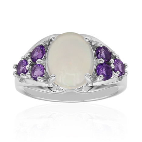 Anillo en plata con Ópalo de Welo