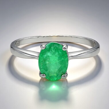 Bahia-Smaragd-Silberring