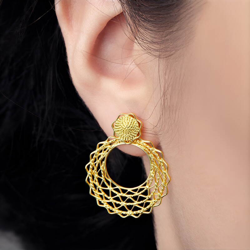 Boucles d'oreilles en argent (Joias do Paraíso)