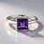 Anello in argento con Ametista del Marocco