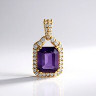 Marokkanischer Amethyst-Silberanhänger