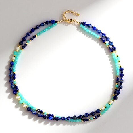Collana in argento con Lapislazzuli (Riya)