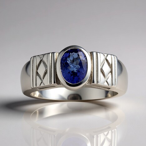 Anello in argento con Tanzanite (Pallanova)
