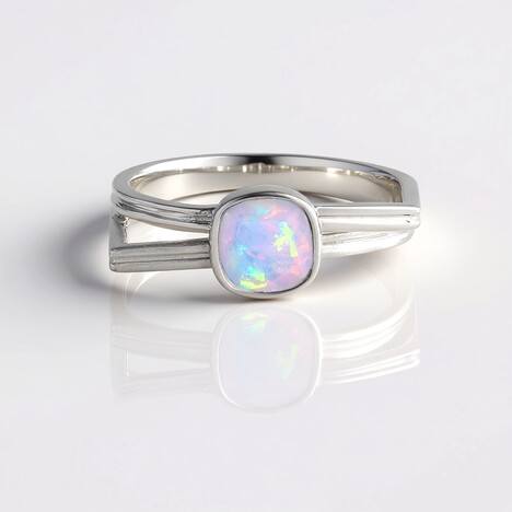 Bague en argent et Opale Welo AAA (de Melo Essence)