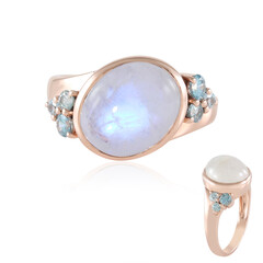 Blauer Mondstein-Silberring