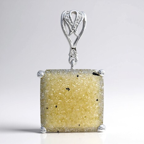 Ciondolo in argento con Agata Glitter
